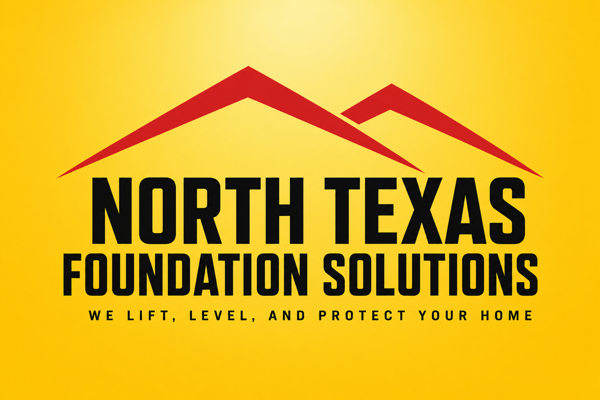 NTX Foundation Solutions crew working on a North Texas home at golden hour